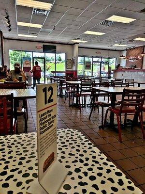 Large, clean dining room