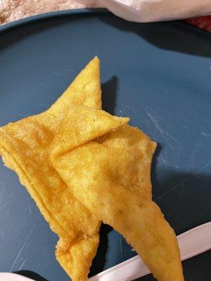 Crab and cheese fried wonton