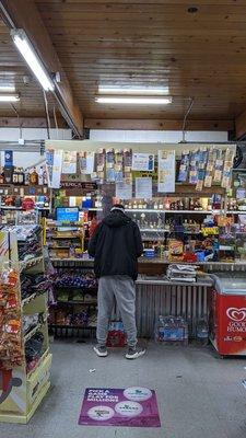 Customer at front counter.