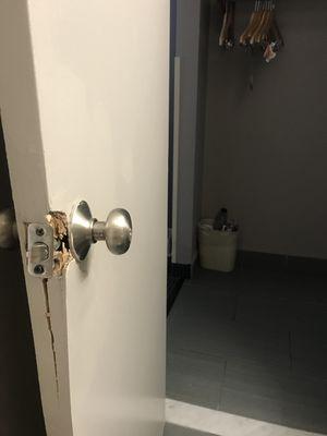 Bathroom Door Would Not Close