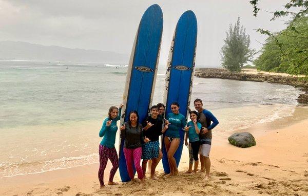 Surfing the north shore!