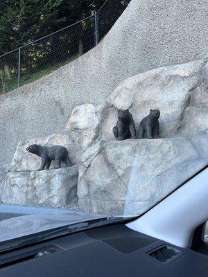 I've driven by these bears so many times now. I have always thought they were cool to look at! A small detail but a welcome one :)