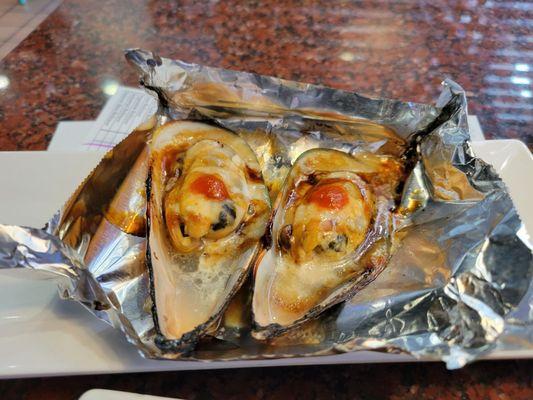 Baked Mussels are really fresh.