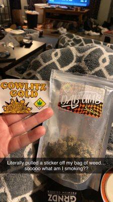 The Cowlitz Gold sticker was placed right over the DAB UMS sticker