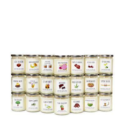 Our Vittles & Vices Line...9oz. Jars of Naughty & Fun! 100% soy wax, Hand-Poured in Santa Barbara, CA.