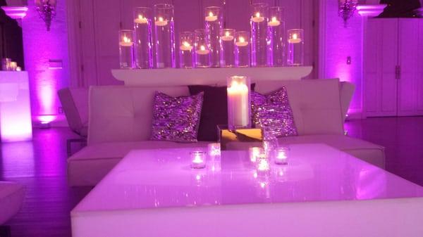 Illuminated lounge furniture