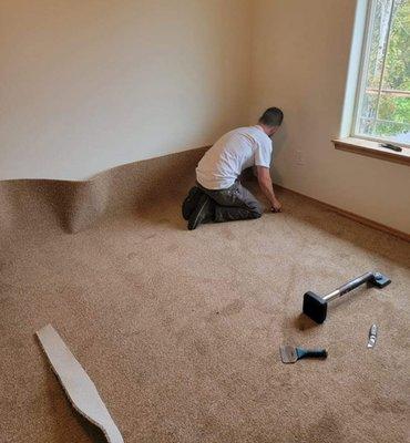 Carpet installation!