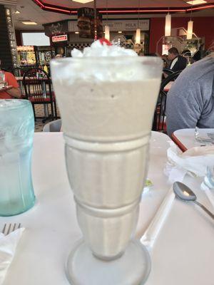 Large chocolate shake. Yum!