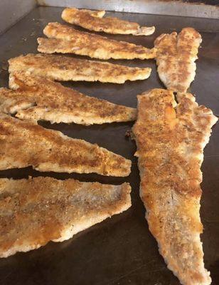 Grill walleye