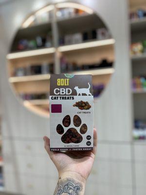 Bolt CBD Cat & Dog treats available.