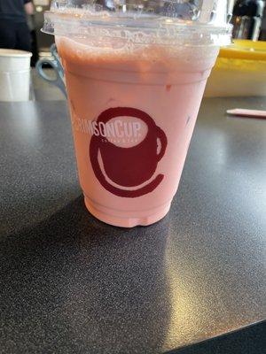 My cherry vanilla iced latte. So good. It was their weekly special this week