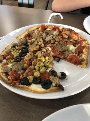 Pizza with unlimited toppings!