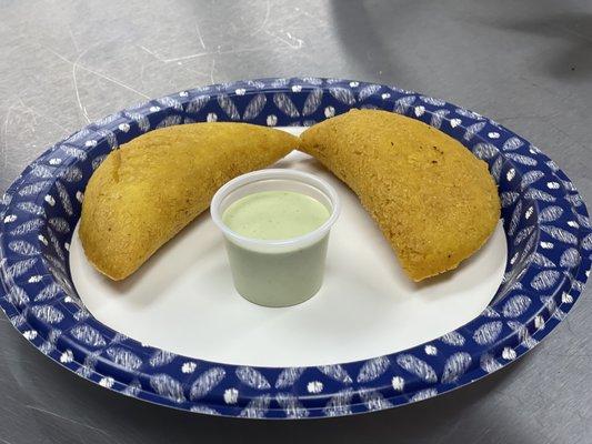 Beef and chicken empanada