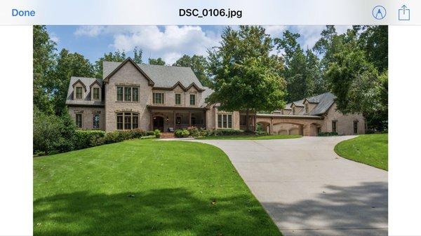 Lush, emerald green lawn!