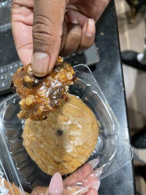 Peanut butter chocolate chip cookie and what was an oatmeal cream pie