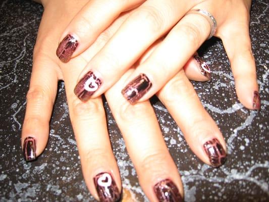 crackle with nail decals