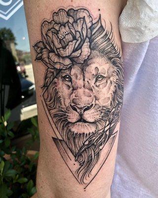 Stipple lion