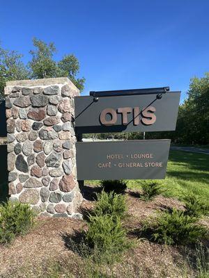 Otis Harbor Springs Signs is a mid-century sign similar to U.S. National Parks