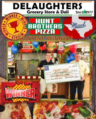 WINNER of the Hunt Brother's Pizza nationwide video contest!! $15,000 kitchen remodel coming soon!