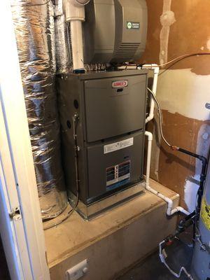 95% furnace change out with new platform and humidifier!