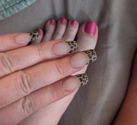 Nails by Amy & pedicure by John