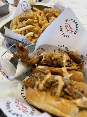 Soft Shell Crab Po'boy Calamari Basket