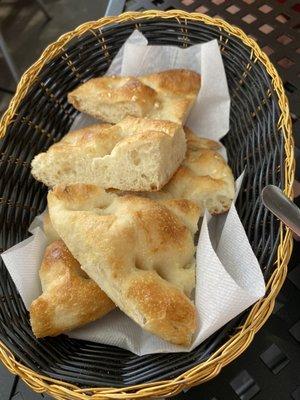 Bread for the mixed appetizer plate