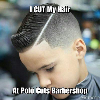 Looking good at polo cuts barbershop.