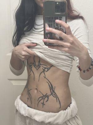 stomach tattoo