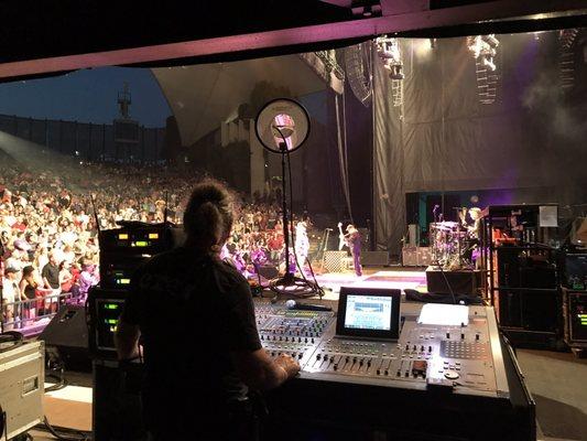 Side stage package at Shoreline Amphitheater