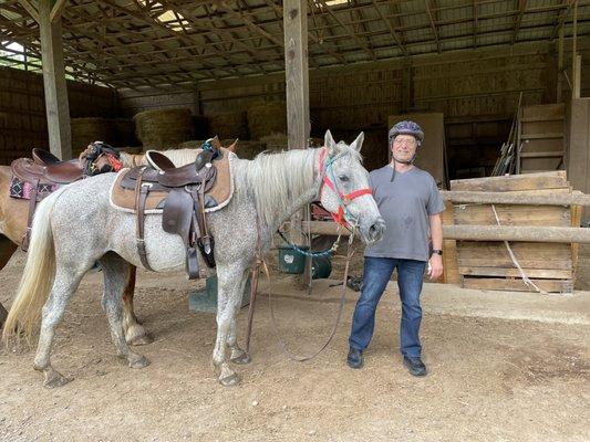 At the barn