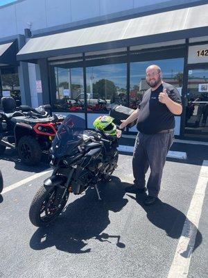 Congrats on your purchase Robert! That 2017 Yamaha FZ-10 is awesome! Check out some of the inventory we have in on 561powersports.com or com