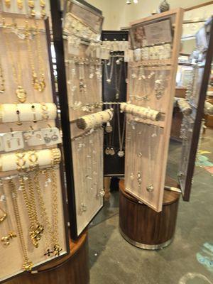 Jewelry on display