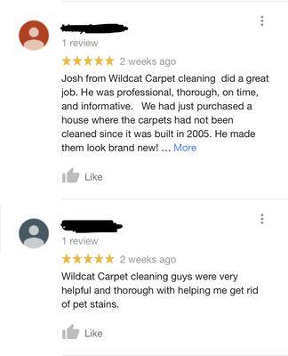 5 star reviews!