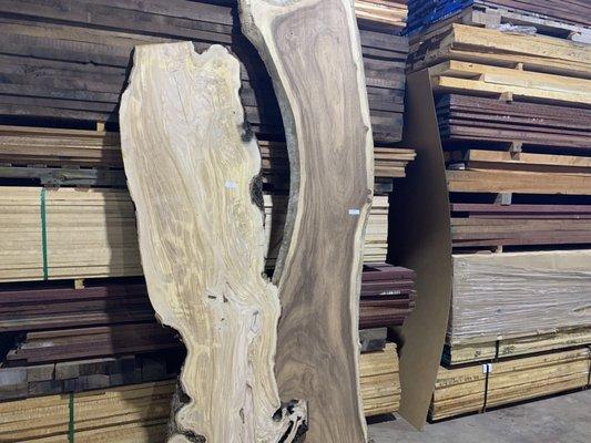 olivewood and monkeypod slabs