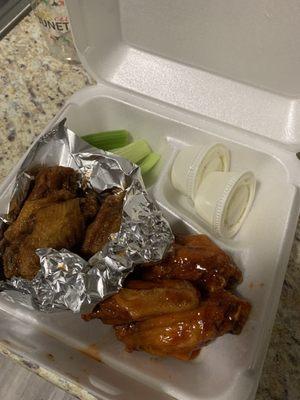 Hawaiian Jerk Wings and Strawberry Hot 10 Piece Wings