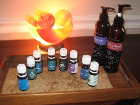 Singular essential oils available to use as needed - no extra charge