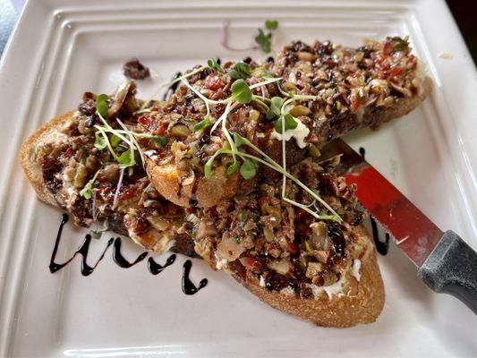 Olive Tapenade Bruschetta