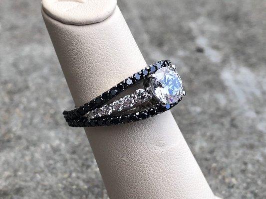 Barkev's Black Diamond engagment ring.