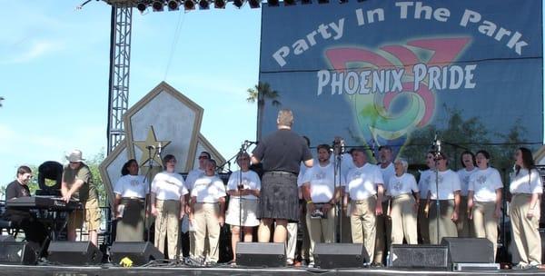 Tucson's Desert Voices performing at Phoenix Pride 08