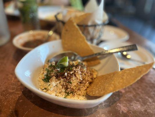 Elote appetizer