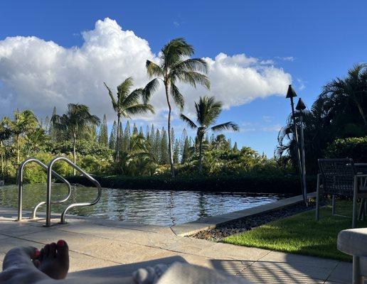 View from infinity pool.