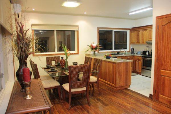 Create your dish in this clean well stocked kitchen.