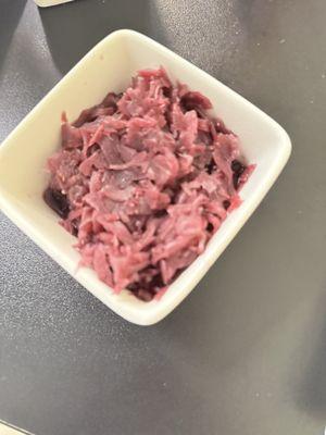 Red cabbage salad