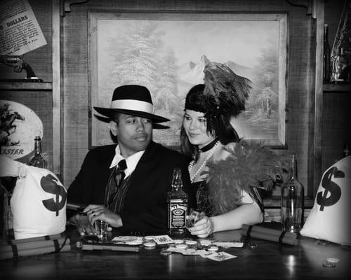 Branson Old Time 1920's Gangsters - hanging out in the speakeasy! Very flirtatious!