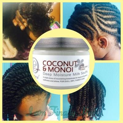 Twist style perfect for adult or child on natural hair