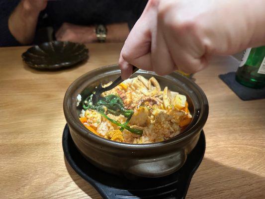 Seafood bibimbap