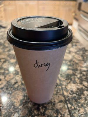 Spicy chai latte - dirty (and delicious!)