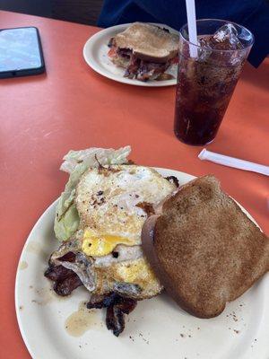 BLT with a fried egg. I like it service was fast. Price was right