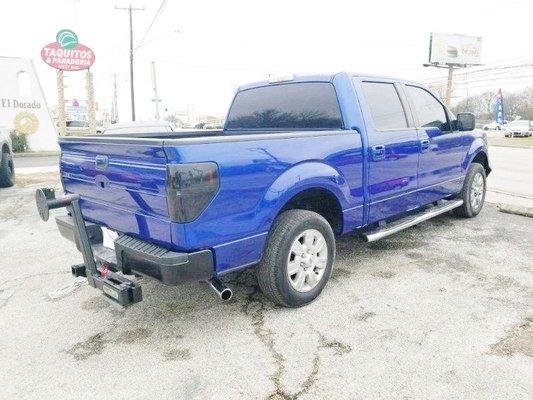 Ford F-150, went from Black to Daytona Blue and customization